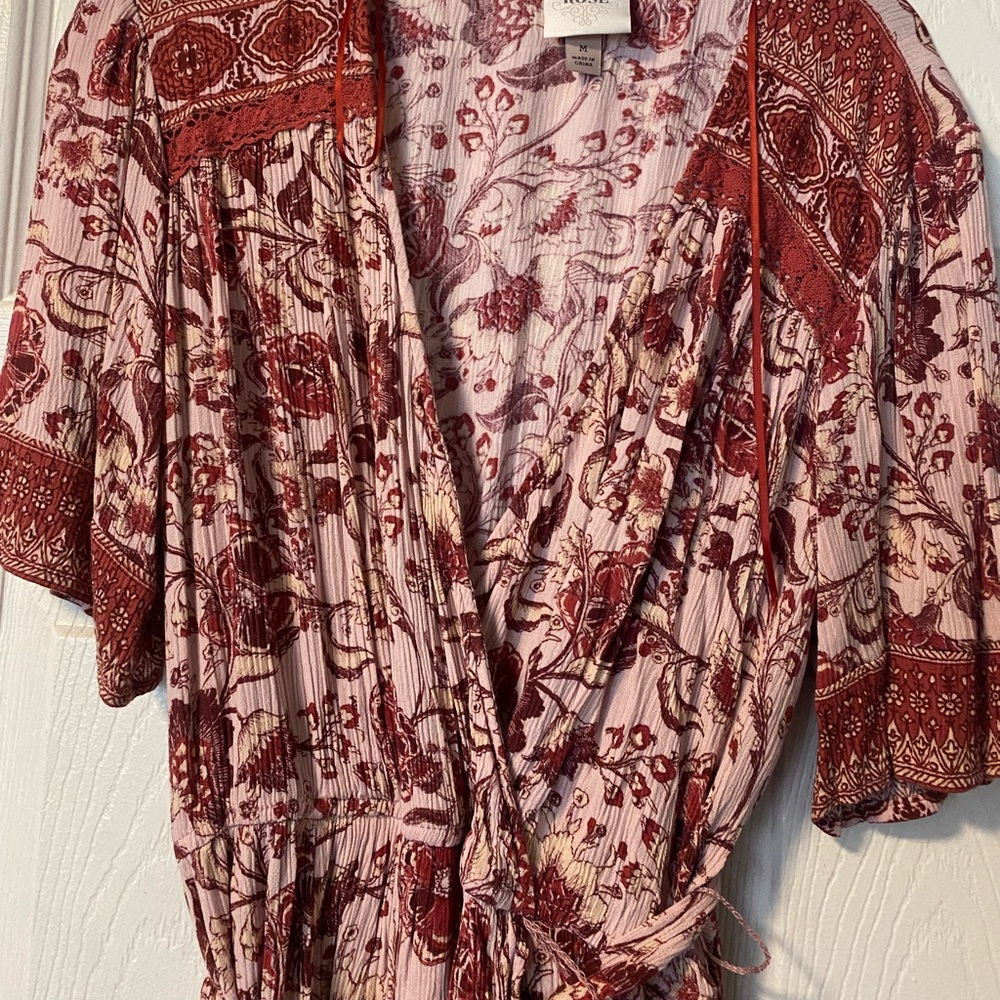 Paisley Burgundy Maxi Dress
